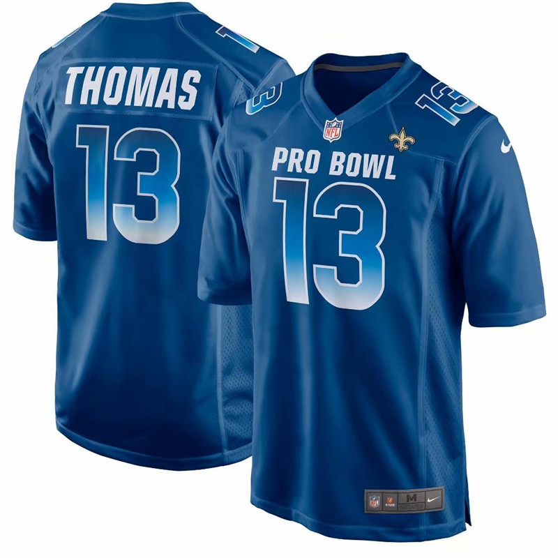  NFC Saints 13 Michael Thomas Royal 2019 Pro Bowl Game Jersey