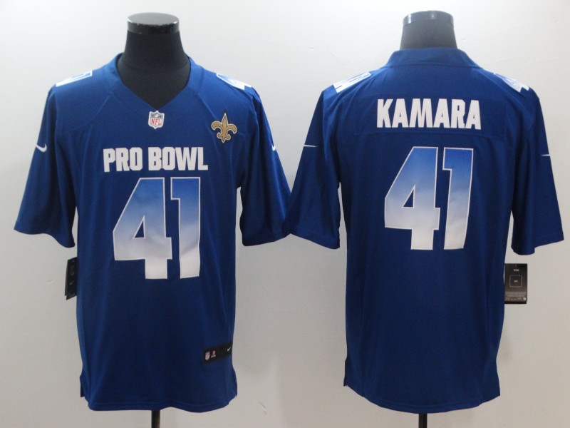  NFC Saints 41 Alvin Kamara Royal 2018 Pro Bowl Game Jersey