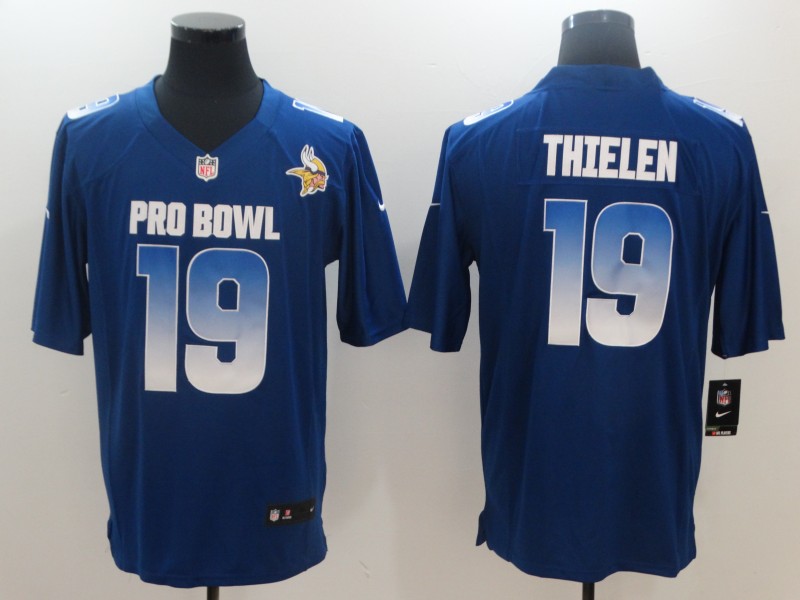  NFC Vikings 19 Adam Thielen Royal 2018 Pro Bowl Game Jersey