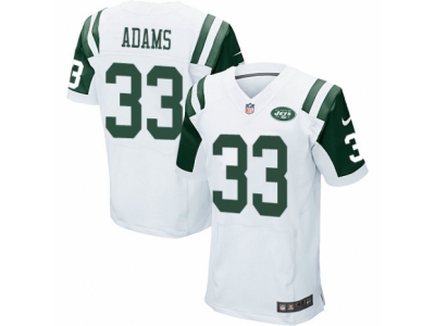  New York Jets 33 Jamal Adams Elite White NFL Jersey