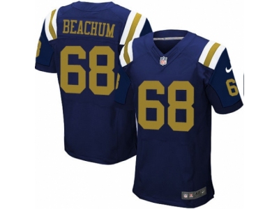  New York Jets 68 Kelvin Beachum Elite Navy Blue Alternate NFL Jersey