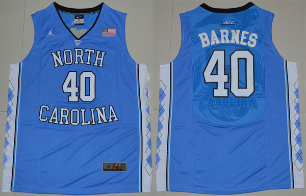  North Carolina 40 Harrison Barnes Blue jersey