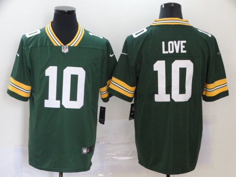 Nike Packers 10 Jordan Love Green 2020 NFL Draft First Round Pick Vapor Untouchable Limited Jersey