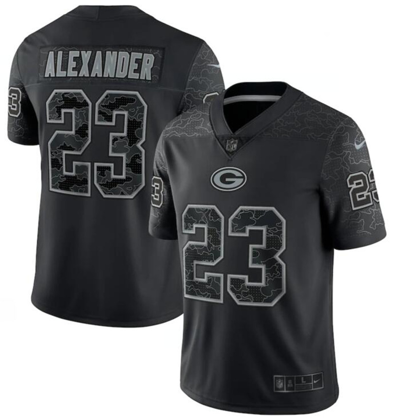 Nike Packers 23 Jaire Alexander Black RFLCTV Limited Jersey