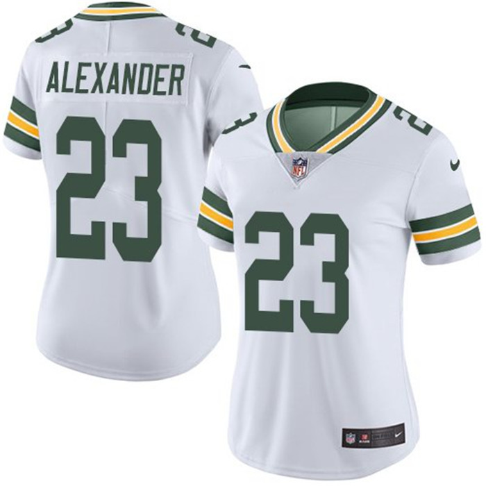  Packers 23 Jaire Alexander White Women Vapor Untouchable Limited Jersey