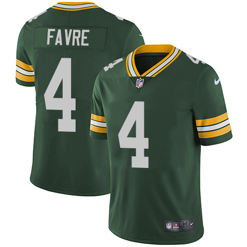  Packers 4 Brett Favre Green Vapor Untouchable Player Limited Jersey