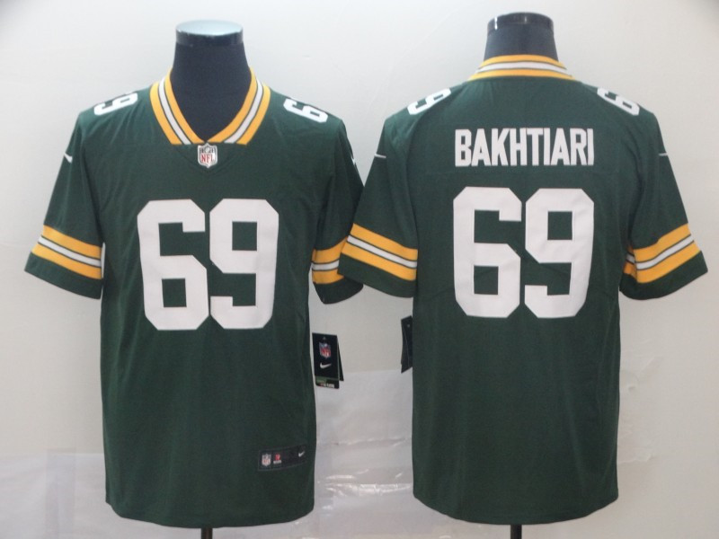 Nike Packers 69 David Bakhtiari Green Vapor Untouchable Limited Jersey