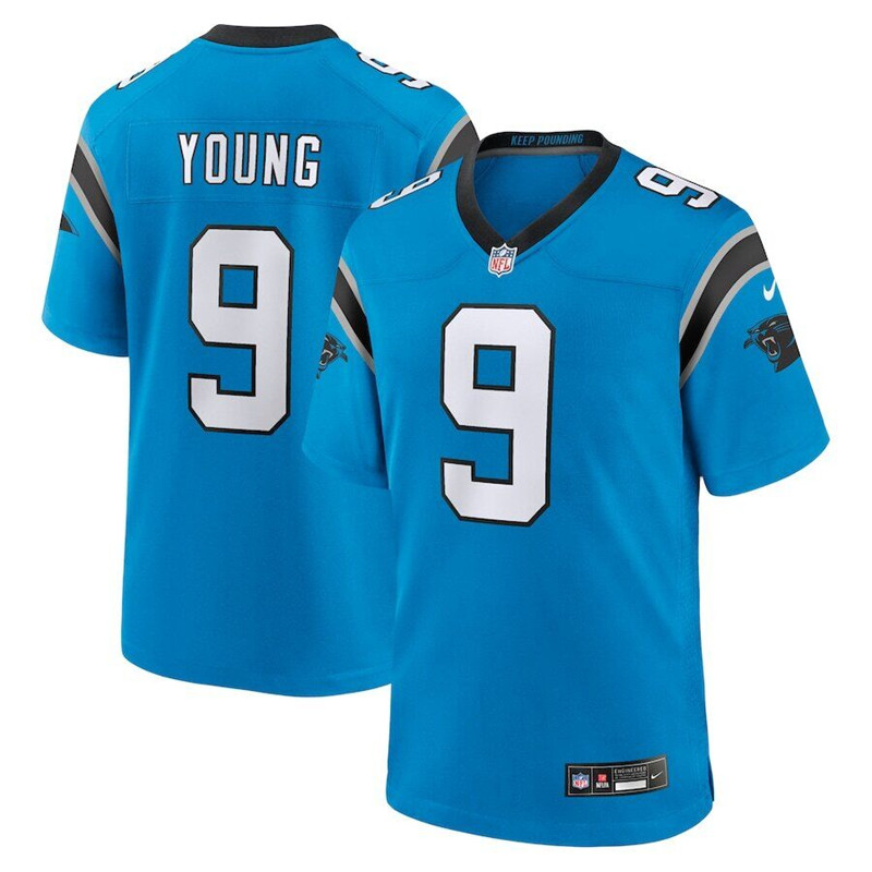 Nike Panthers 1 Bryce Young Blue 2023 NFL Draft Vapor Limited Jersey