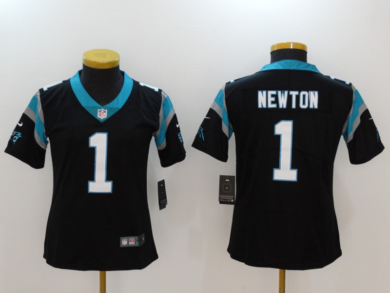  Panthers 1 Cam Newton Black Women Vapor Untouchable Player Limited Jersey