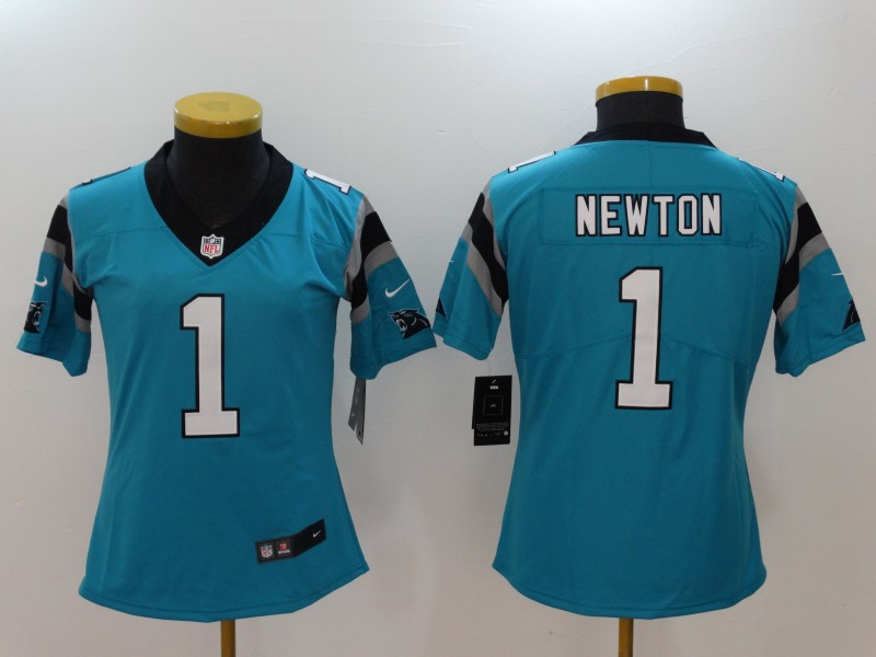  Panthers 1 Cam Newton Blue Women Vapor Untouchable Player Limited Jersey