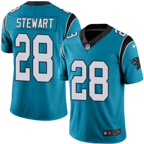  Panthers 28 Jonathan Stewart Blue Vapor Untouchable Player Limited Jersey