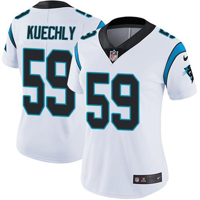  Panthers 59 Luke Kuechly White Women Vapor Untouchable Limited Jersey