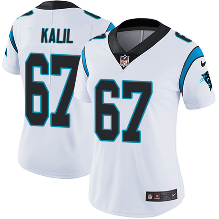  Panthers 67 Ryan Kalil White Women Vapor Untouchable Limited Jersey