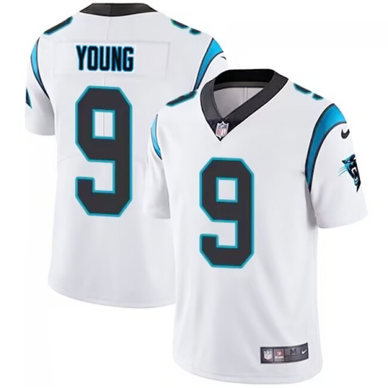 Nike Panthers 9 Bryce Young White 2023 NFL Draft Vapor Limited Jersey