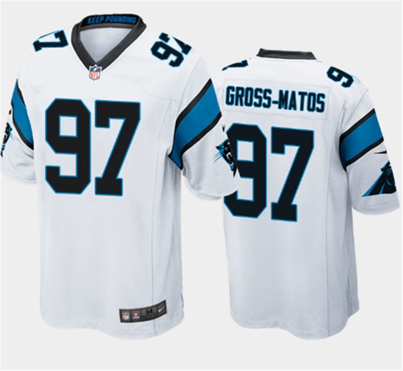 Nike Panthers 97 Yetur Gross Matos White 2020 NFL Draft First Round Pick Vapor Untouchable Limited Jersey