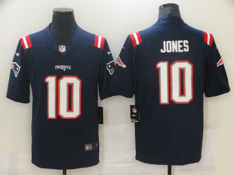 Nike Patriots 10 Mac Jones Navy 2021 Draft Vapor Limited Jersey