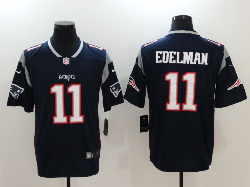  Patriots 11 Julian Edelman Navy Vapor Untouchable Limited Jersey