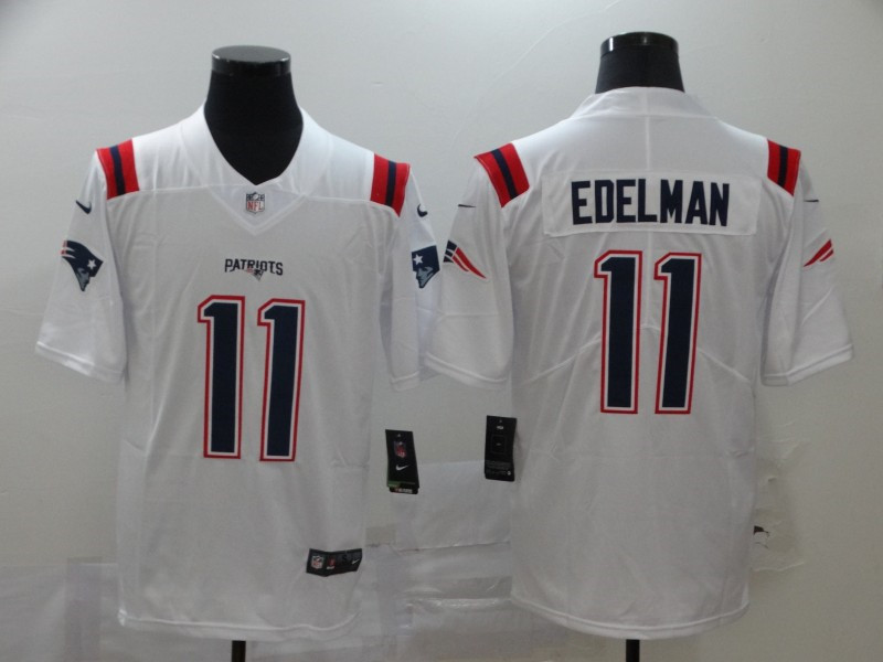 Nike Patriots 11 Julian Edelman White 2020 New Vapor Untouchable Limited Jersey