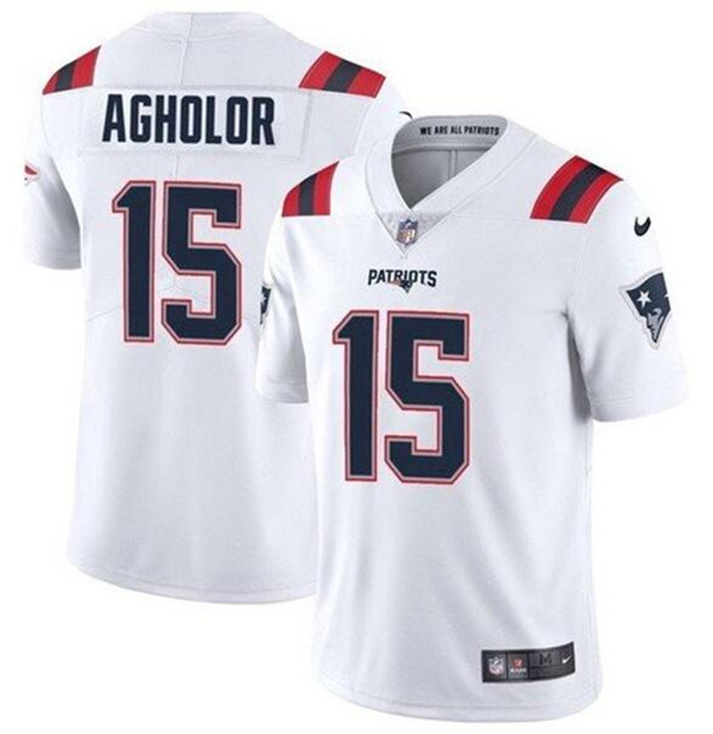 Nike Patriots 15 Nelson Agholor White Vapor Untouchable Limited Jersey