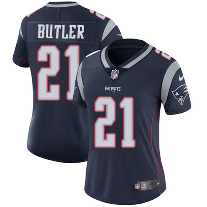  Patriots 21 Malcolm Butler Navy Women Vapor Untouchable Limited Jersey