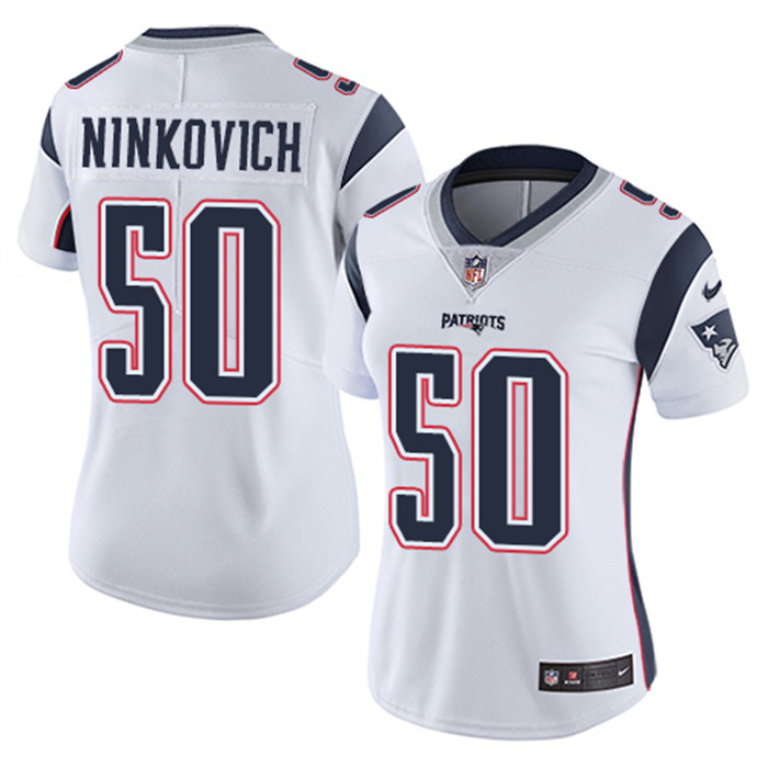  Patriots 50 Rob Ninkovich White Women Vapor Untouchable Limited Jersey