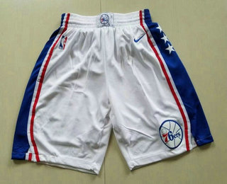  Philadelphia 76ers White Swingman Shorts