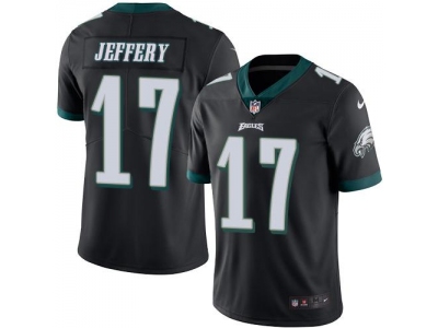  Philadelphia Eagles 17 Alshon Jeffery Black Men Stitched NFL Limited Rush Jersey