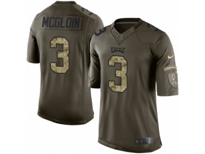  Philadelphia Eagles 3 Matt McGloin Limited Green Salute to Service NFL Jersey