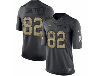  Philadelphia Eagles 82 Torrey Smith Limited Black 2016 Salute to Service NFL Jersey