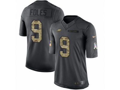  Philadelphia Eagles 9 Nick Foles Limited Black 2016 Salute to Service NFL Jersey