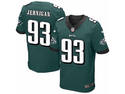  Philadelphia Eagles 93 Timmy Jernigan Elite Midnight Green Team Color NFL Jersey