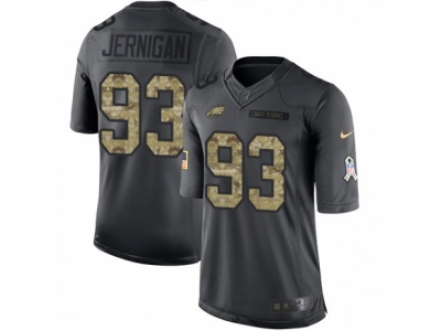  Philadelphia Eagles 93 Timmy Jernigan Limited Black 2016 Salute to Service NFL Jersey