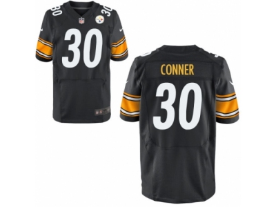  Pittsburgh Steelers 30 James Conner Elite Black Team Color NFL Jersey