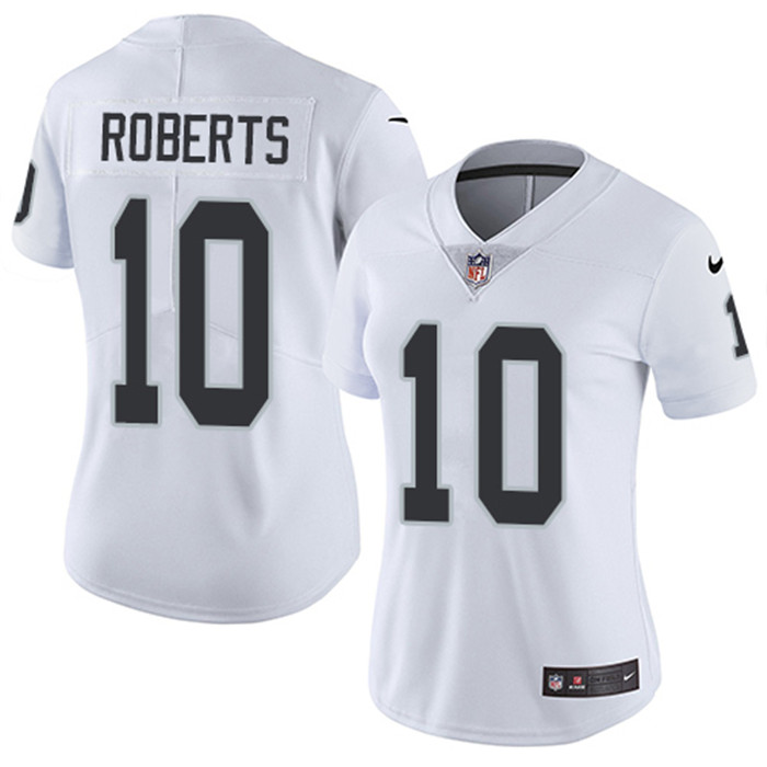  Raiders 10 Seth Roberts White Women Vapor Untouchable Limited Jersey