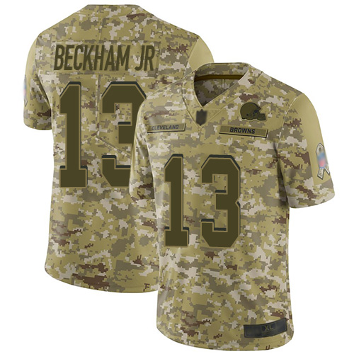 Nike Raiders 13 Odell Beckham Jr Camo Salute to Service Limited Jersey