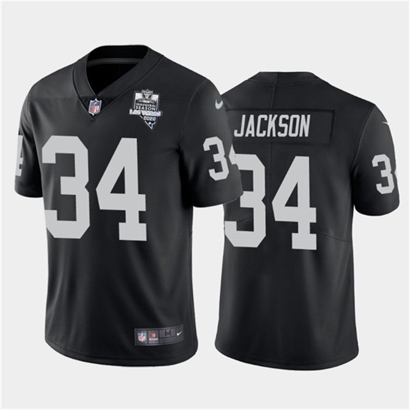 Nike Raiders 34 Bo Jackson Black 2020 Inaugural Season Vapor Untouchable Limited Jersey