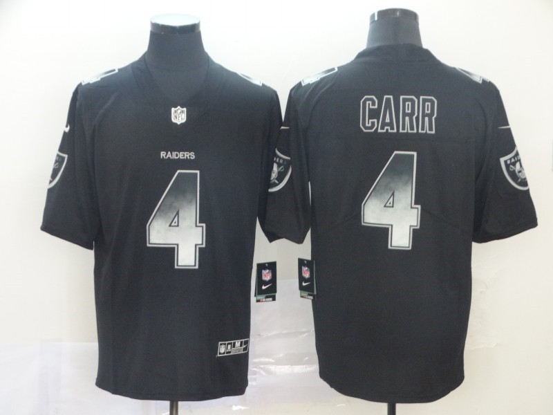 Nike Raiders 4 Derek Carr Black Arch Smoke Vapor Untouchable Limited Jersey