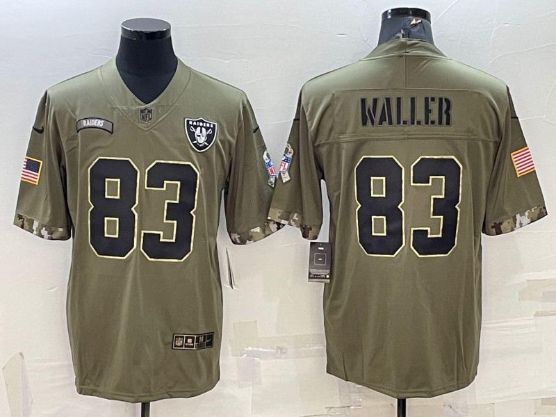 Nike Raiders 83 Darren Waller Olive 2022 Salute To Service Limited Jersey