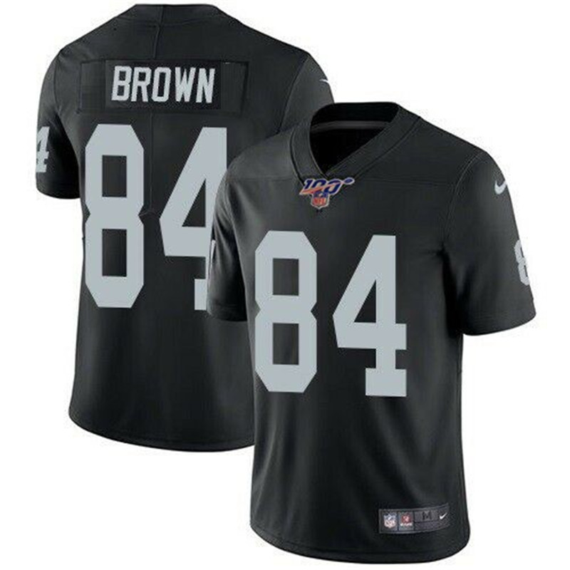 Nike Raiders 84 Antonio Brown Black 100th Season Vapor Untouchable Limited Jersey