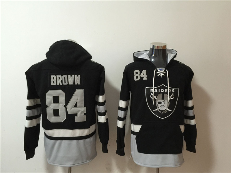 Nike Raiders 84 Antonio Brown Black All Stitched Hooded Sweatshirt