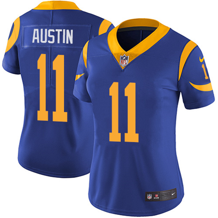  Rams 11 Tavon Austin Royal Women Vapor Untouchable Limited Jersey