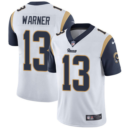  Rams 13 Kurt Warner White Vapor Untouchable Player Limited Jersey