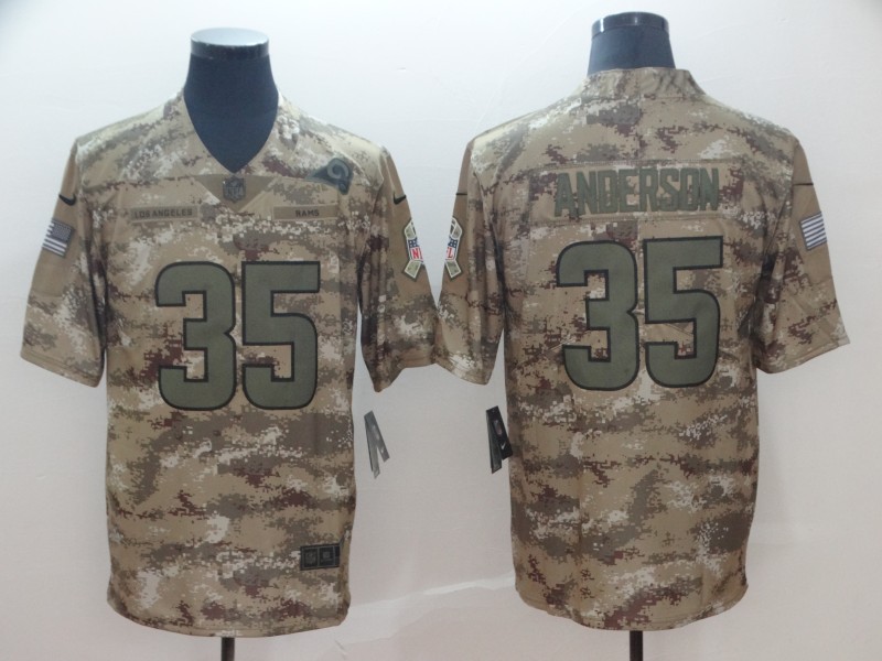  Rams 35 C.J. Anderson Camo Salute To Service Limited Jersey
