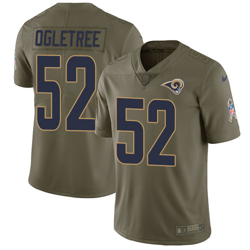  Rams 52 Alec Ogletree Olive Salute To Service Limited Jersey