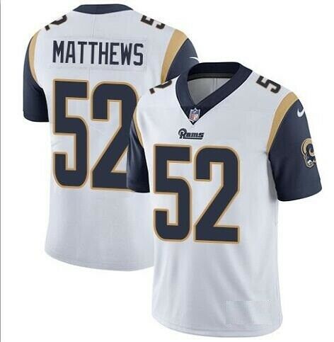 Nike Rams 52 Clay Matthews White Vapor Untouchable Limited Jersey