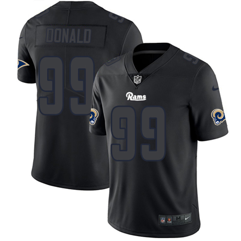  Rams 99 Aaron Donald Black Impact Rush Limited Jersey