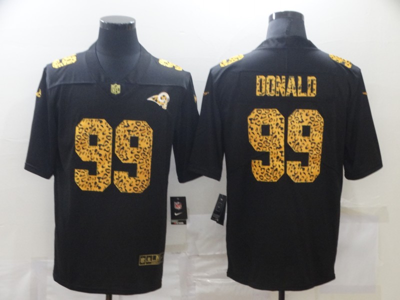 Nike Rams 99 Aaron Donald Black Leopard Vapor Untouchable Limited Jersey