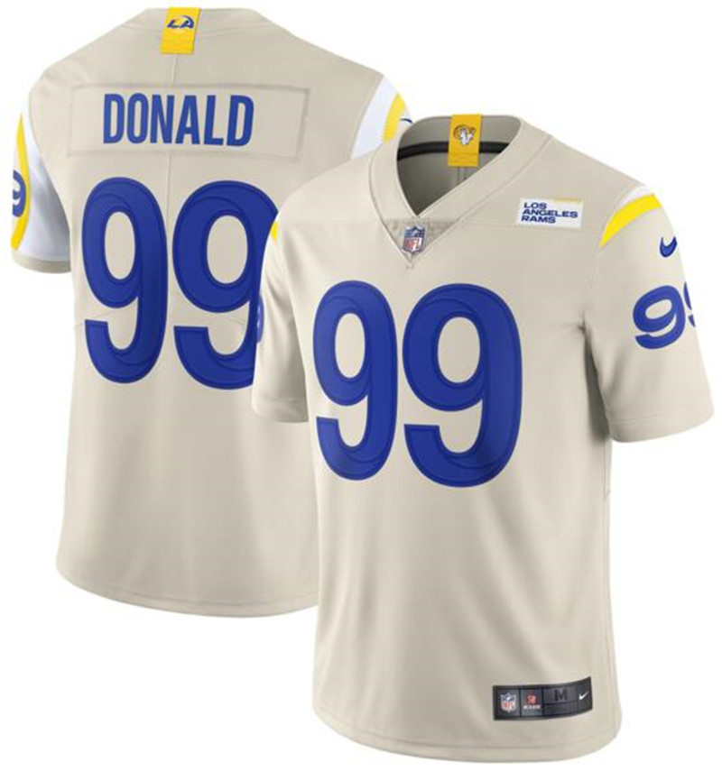 Nike Rams 99 Aaron Donald Bone 2020 New Vapor Untouchable Limited Jersey