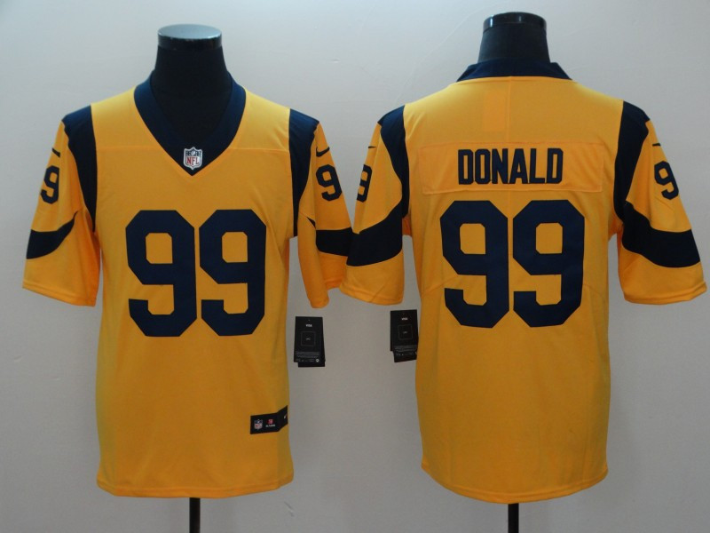  Rams 99 Aaron Donald Gold Vapor Untouchable Limited Jersey