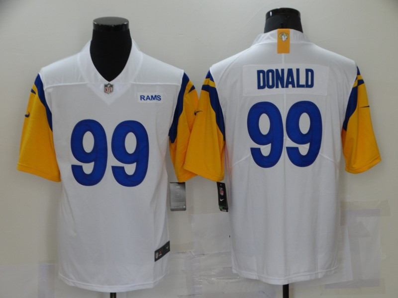 Nike Rams 99 Aaron Donald White Vapor Untouchable Limited Jersey